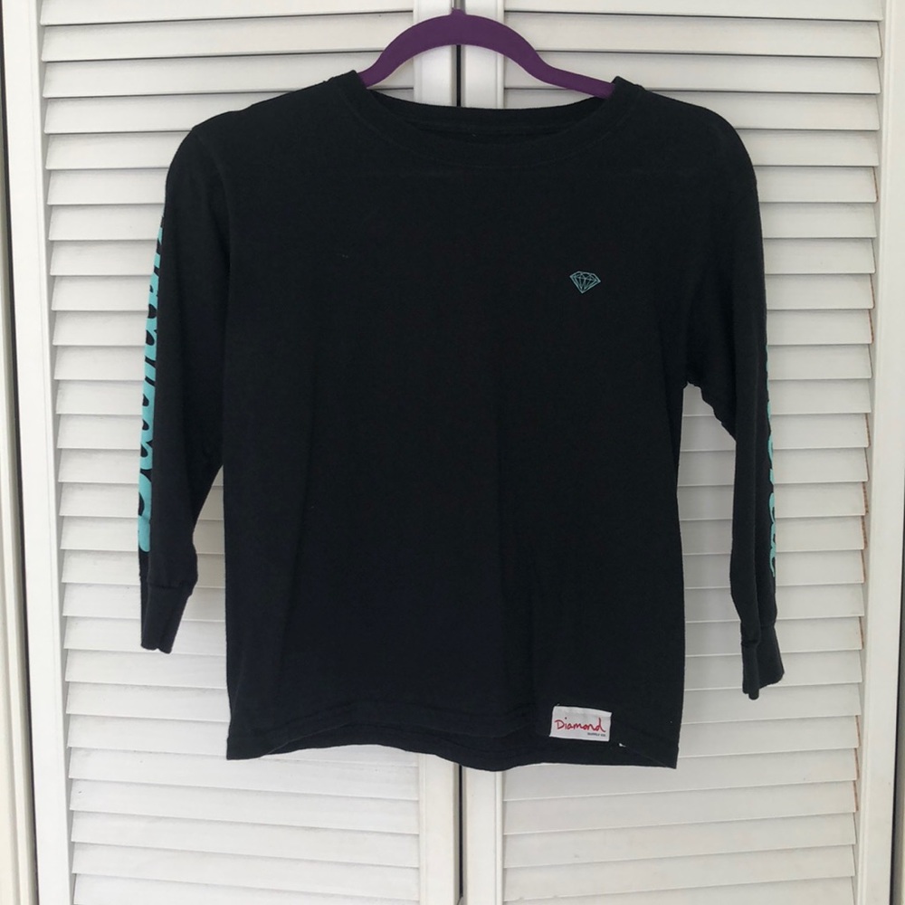 diamond supply mid length sleeve tee